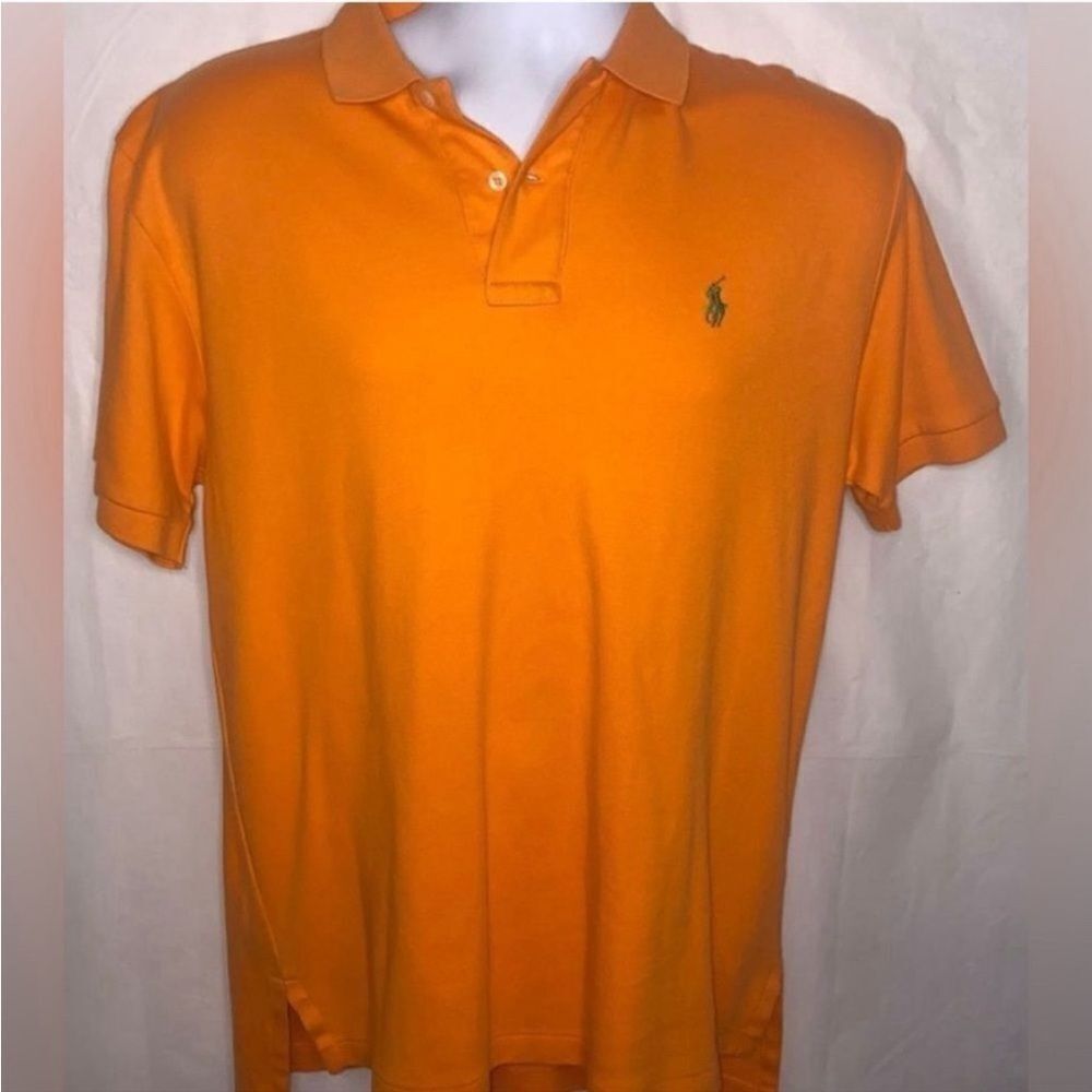 Ralph Lauren Short Sleeve Orange Polo Shirt Size S